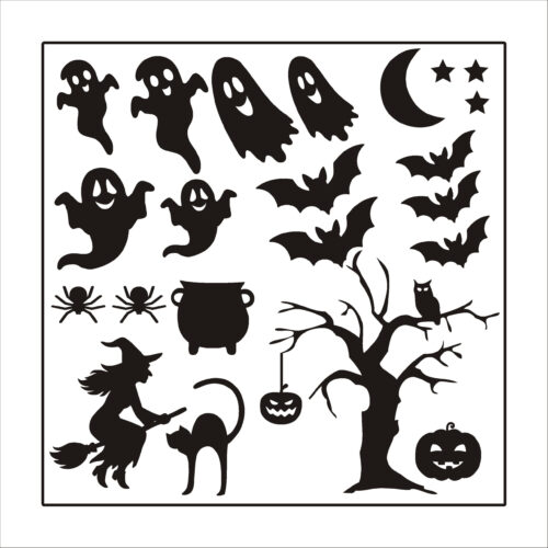 Raamstickers halloween
